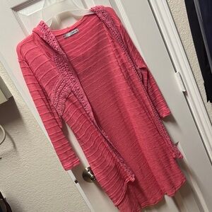 Pink Knit Cardigan
